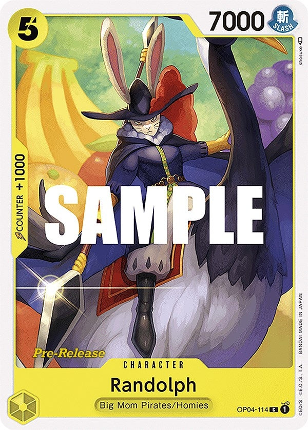 Image for Randolph (OP04-114) (Kingdoms of Intrigue Pre-Release Cards) (OP04 PRE) - One Piece Card Game