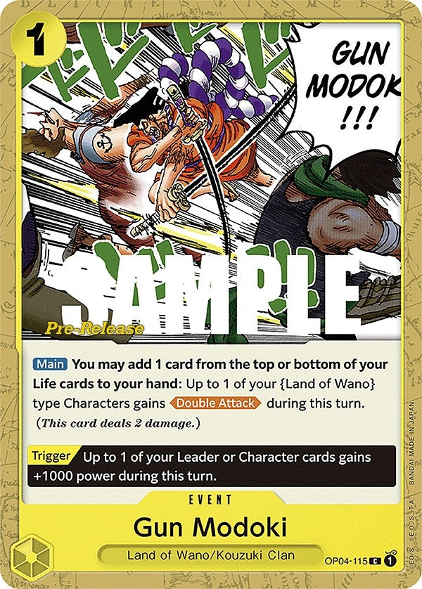 Image for Gun Modoki (OP04-115) (Kingdoms of Intrigue Pre-Release Cards) (OP04 PRE) - One Piece Card Game