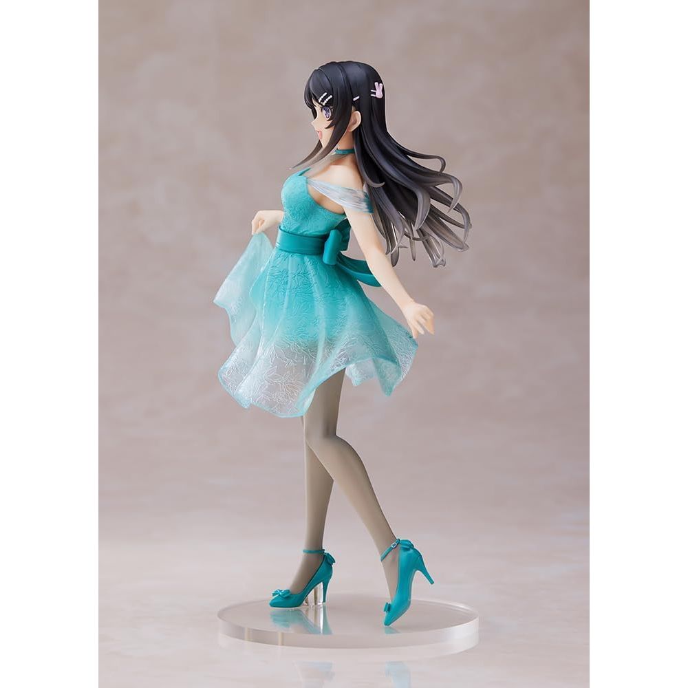 Taito: Rascal Does Not Dream of Bunny Girl Mai Sakurajima (Clear Dress Ver.) Coreful Figure - PokeBox USA