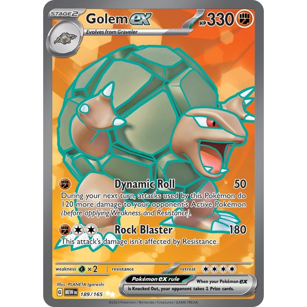 Golem ex (189/165) (SV: Scarlet & Violet 151) - PokeBox USA