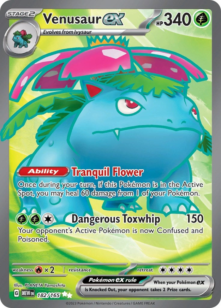 Venusaur ex (182/165) (SV: Scarlet & Violet 151) - PokeBox USA
