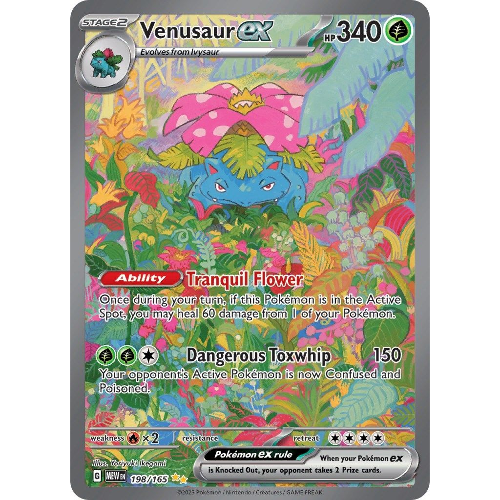 Venusaur ex (198/165) (SV: Scarlet & Violet 151) - PokeBox USA