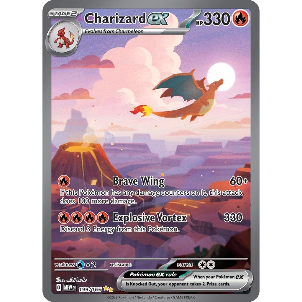 Charizard ex (199/165) (SV: Scarlet & Violet 151) - PokeBox USA