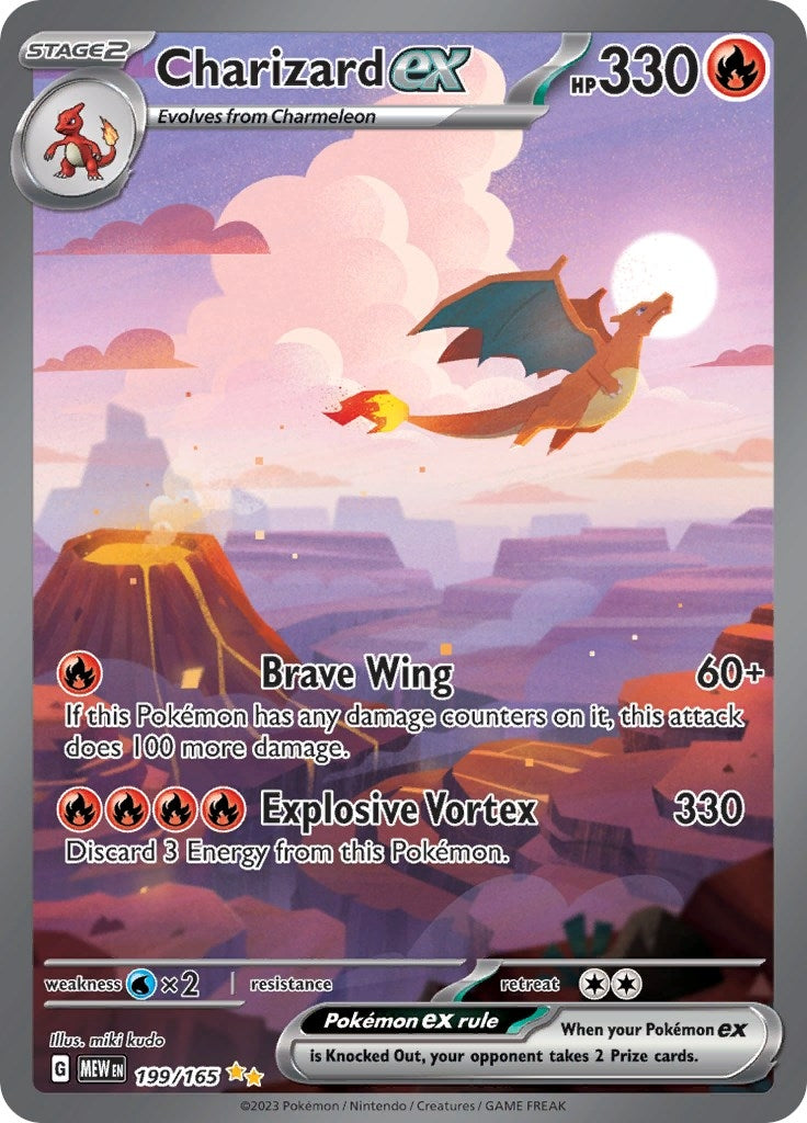 Charizard ex (199/165) (SV: Scarlet & Violet 151) - PokeBox USA