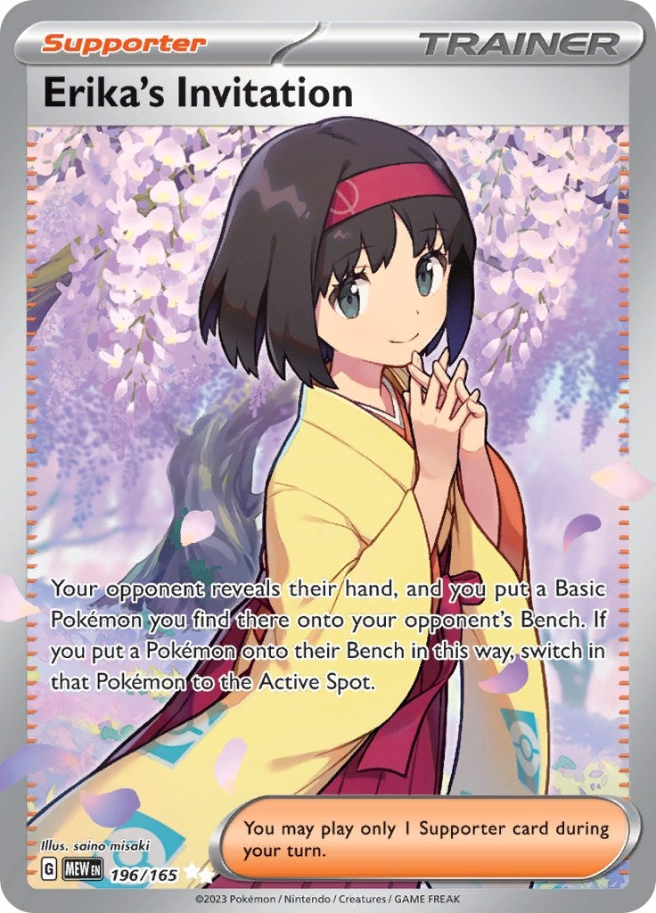 Image for Erika's Invitation (196/165) (SV: Scarlet & Violet 151) (MEW) - Pokemon