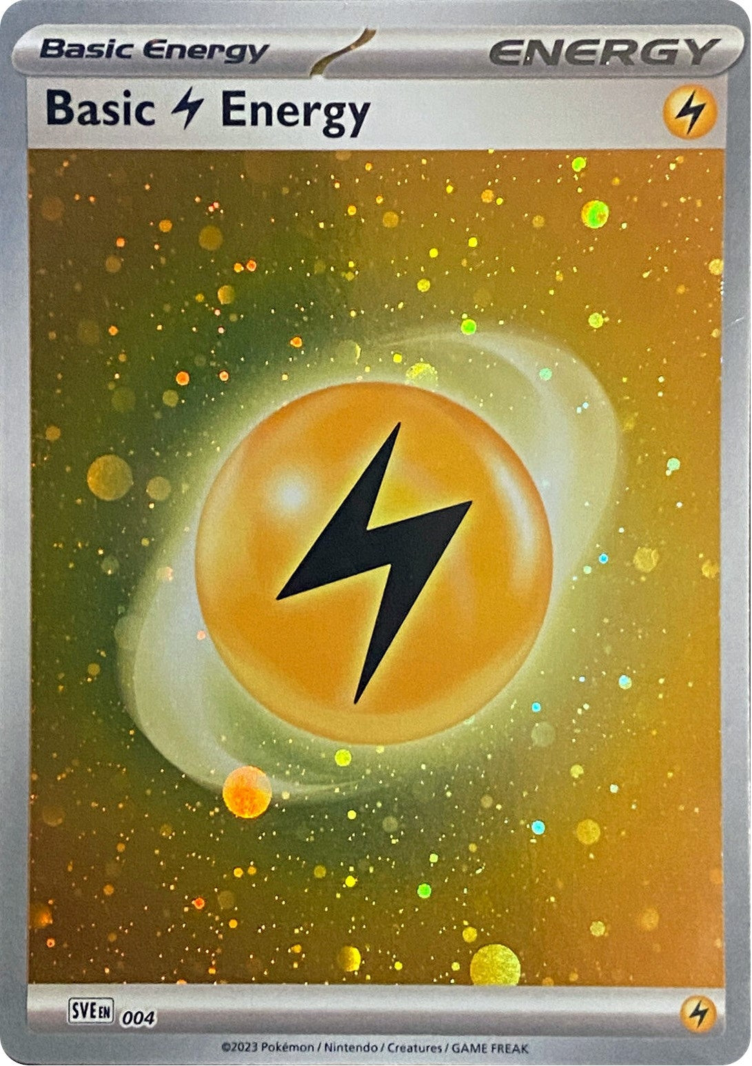Image for Basic Lightning Energy (Cosmos Holo) (004) (SVE: Scarlet & Violet Energies) (SVE) - Pokemon