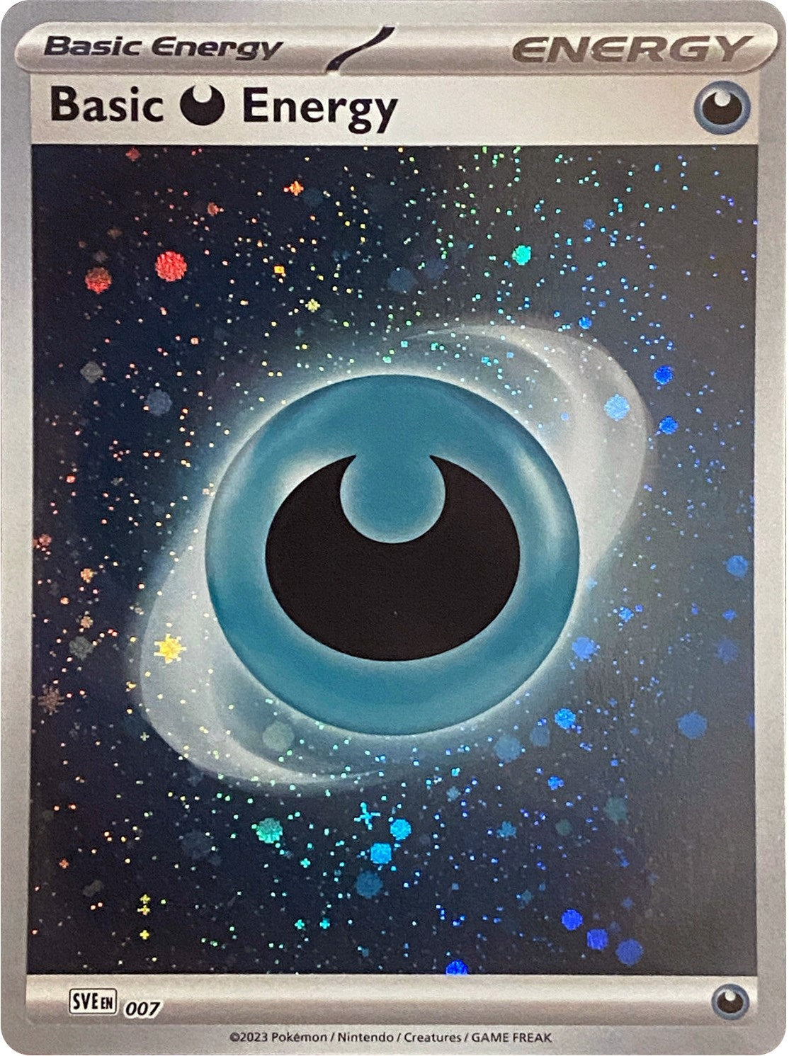 Image for Basic Darkness Energy (Cosmos Holo) (007) (SVE: Scarlet & Violet Energies) (SVE) - Pokemon