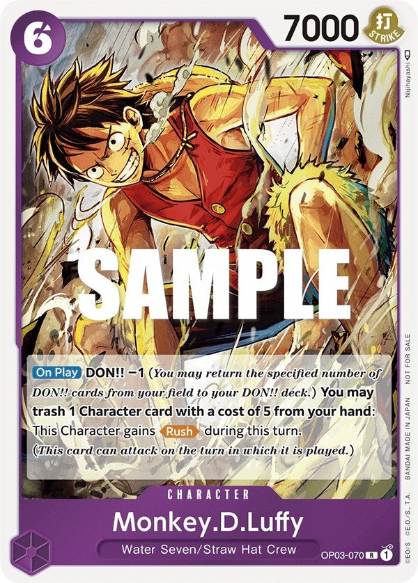 Image for Monkey.D.Luffy (Dash Pack) (OP03-070) (Kingdoms of Intrigue) (OP04) - One Piece Card Game