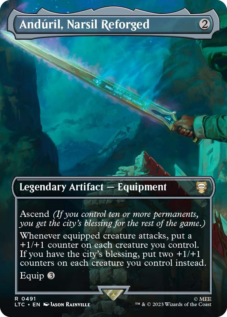 Anduril, Narsil Reforged (Borderless) (491) (The Lord of the Rings: Tales of Middle-earth)