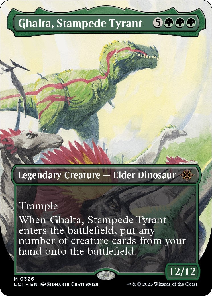 Ghalta, Stampede Tyrant (Borderless) (326) (The Lost Caverns of Ixalan)