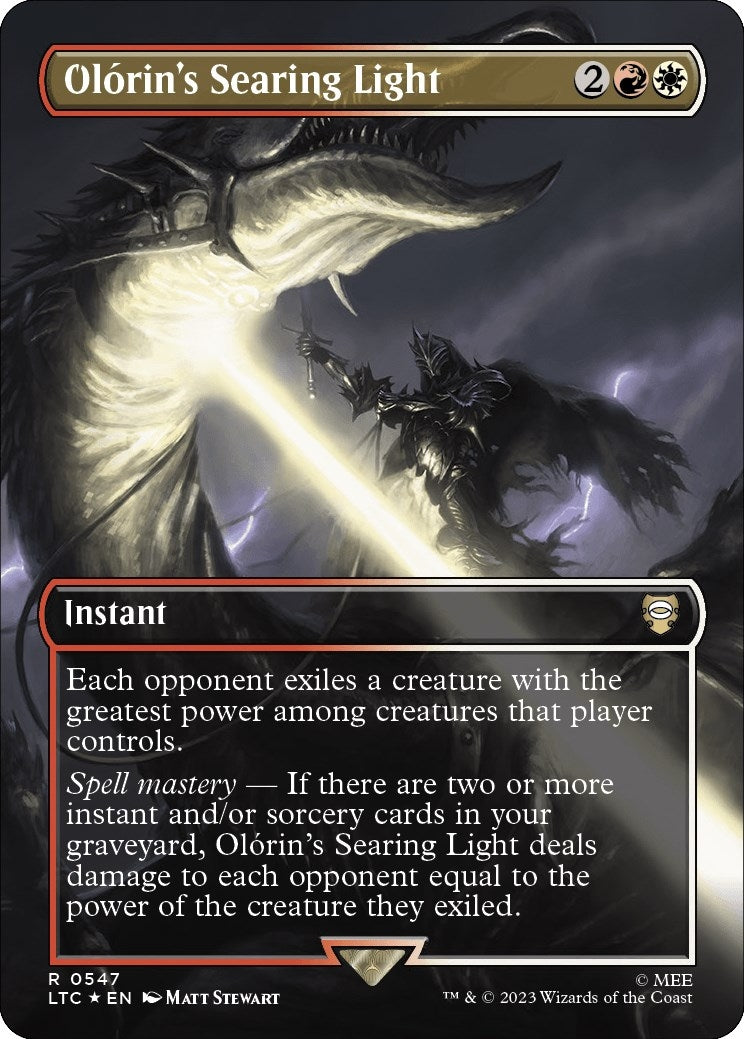 Olorin's Searing Light (Borderless) (Surge Foil) (547) (The Lord of the Rings: Tales of Middle-earth)