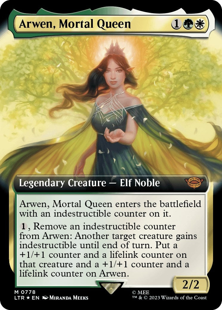 Arwen, Mortal Queen (Extended Art) (Surge Foil) (778) (Universes Beyond: The Lord of the Rings: Tales of Middle-earth)