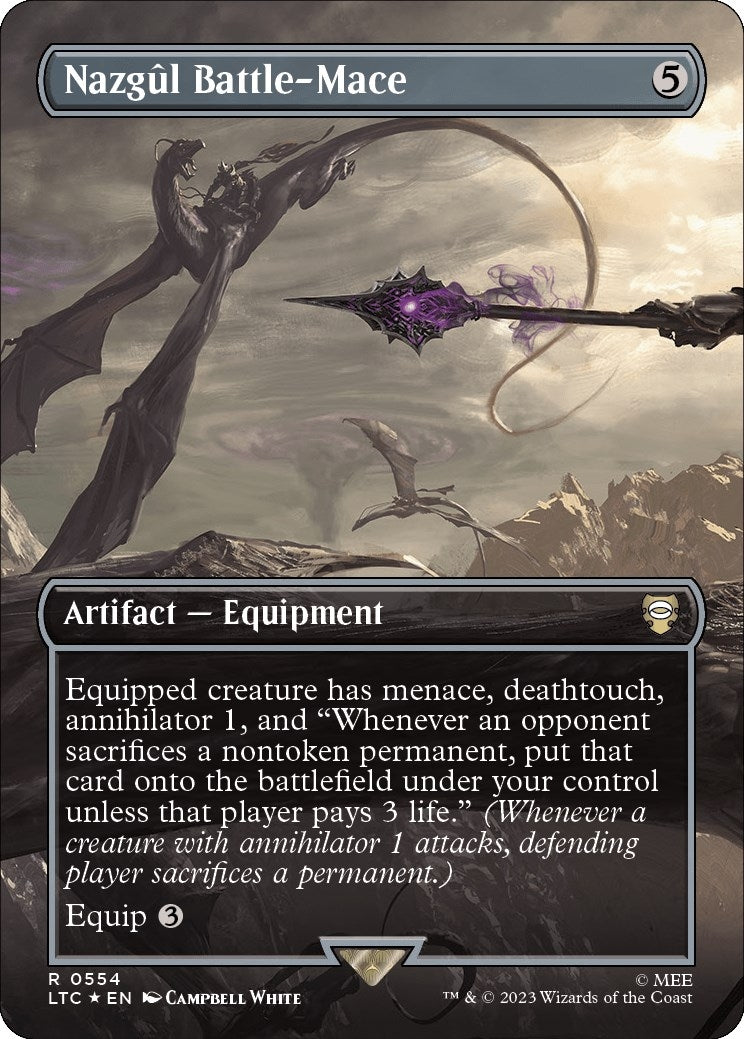 Nazgul Battle-Mace (Borderless) (Surge Foil) (554) (The Lord of the Rings: Tales of Middle-earth)