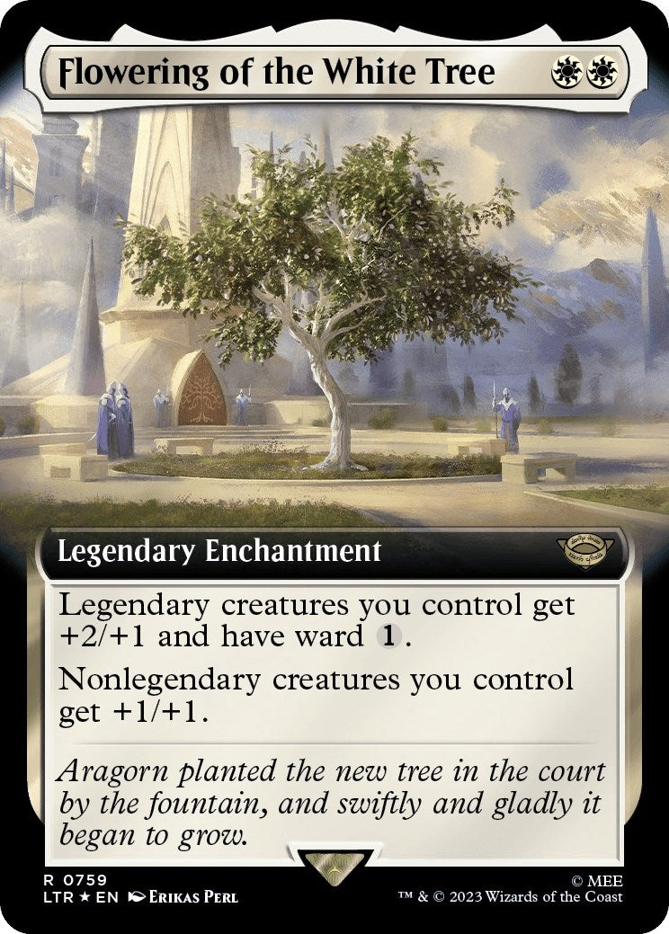 Flowering of the White Tree (Extended Art) (Surge Foil) (759) (Universes Beyond: The Lord of the Rings: Tales of Middle-earth)