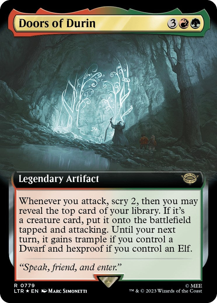 Doors of Durin (Extended Art) (Surge Foil) (779) (Universes Beyond: The Lord of the Rings: Tales of Middle-earth)