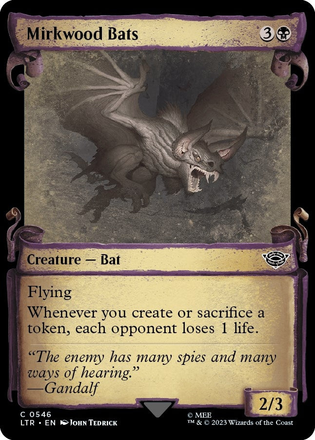 Mirkwood Bats (Showcase Scrolls) (546) (Universes Beyond: The Lord of the Rings: Tales of Middle-earth)