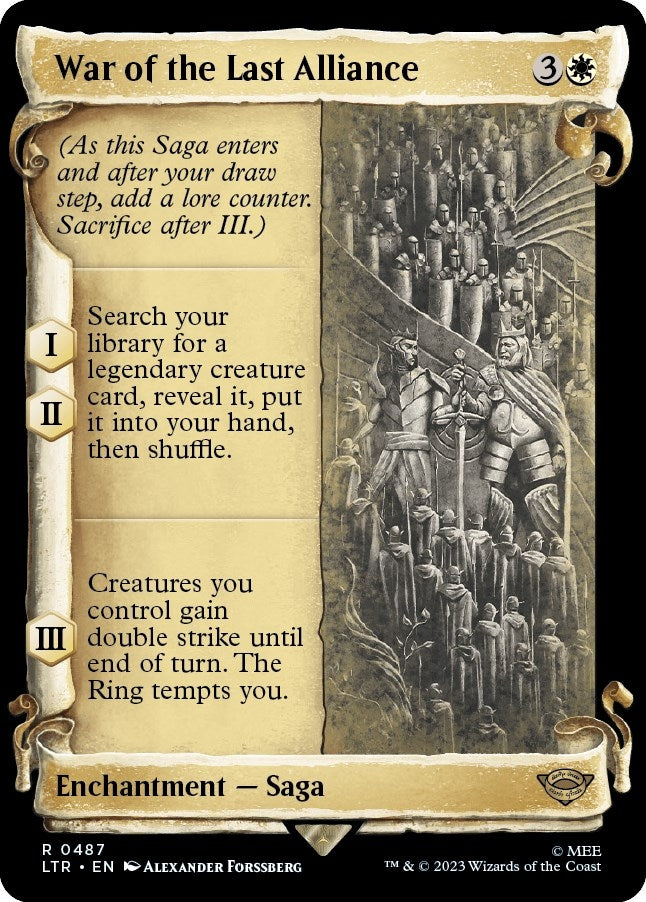 War of the Last Alliance (Showcase Scrolls) (487) (Universes Beyond: The Lord of the Rings: Tales of Middle-earth)