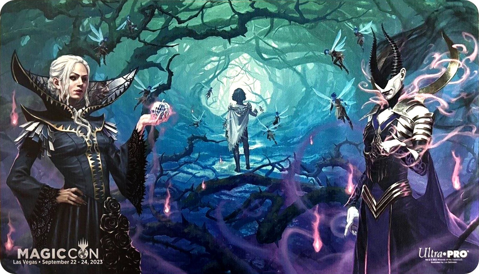 Image for MagicCon Las Vegas 2023 Eriette and Ashiok Standard Gaming Playmat for Magic: The Gathering - Playmats