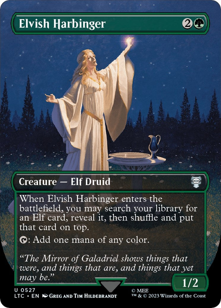 Elvish Harbinger (Borderless) (527) (The Lord of the Rings: Tales of Middle-earth)