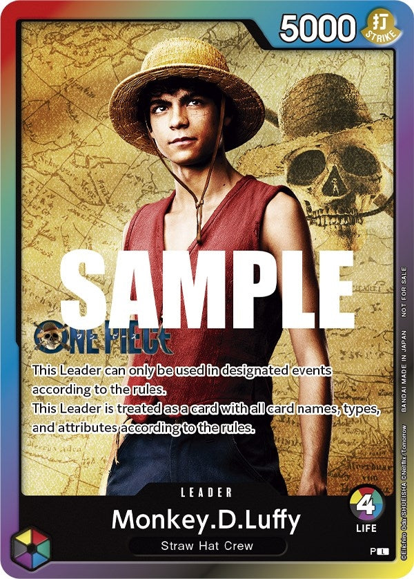 Image for Monkey.D.Luffy (Leader Pack - Live Action) (Sealed Battle 2023 Vol. 1) (One Piece Promotion Cards) (OP-PR) - One Piece Card Game