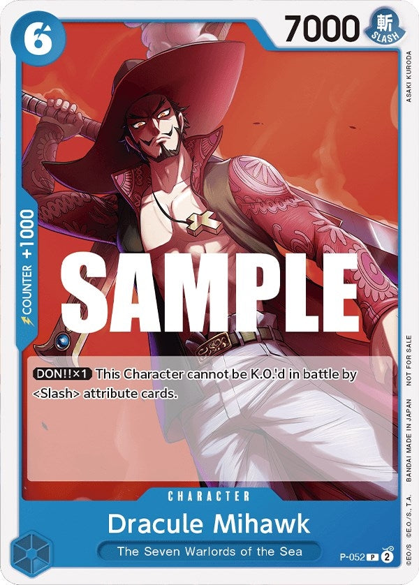 Image for Dracule Mihawk (Sealed Battle Kit Vol. 1) (P-052) (One Piece Promotion Cards) (OP-PR) - One Piece Card Game