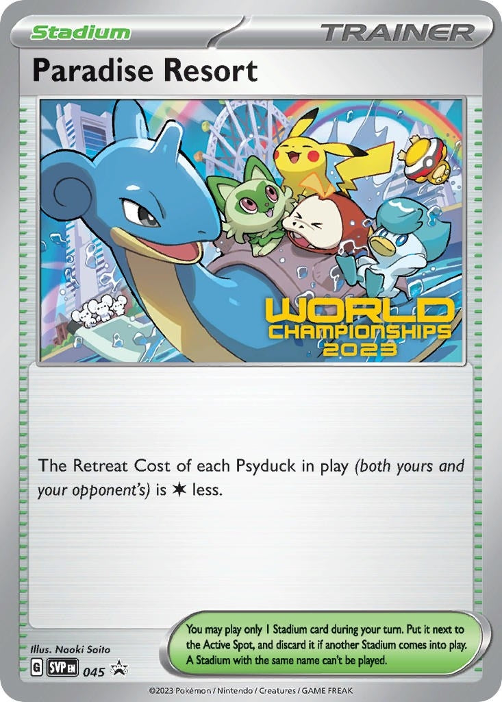Image for Paradise Resort - 045 (World Championships 2023) (045) (SV: Scarlet & Violet Promo Cards) (SVP) - Pokemon