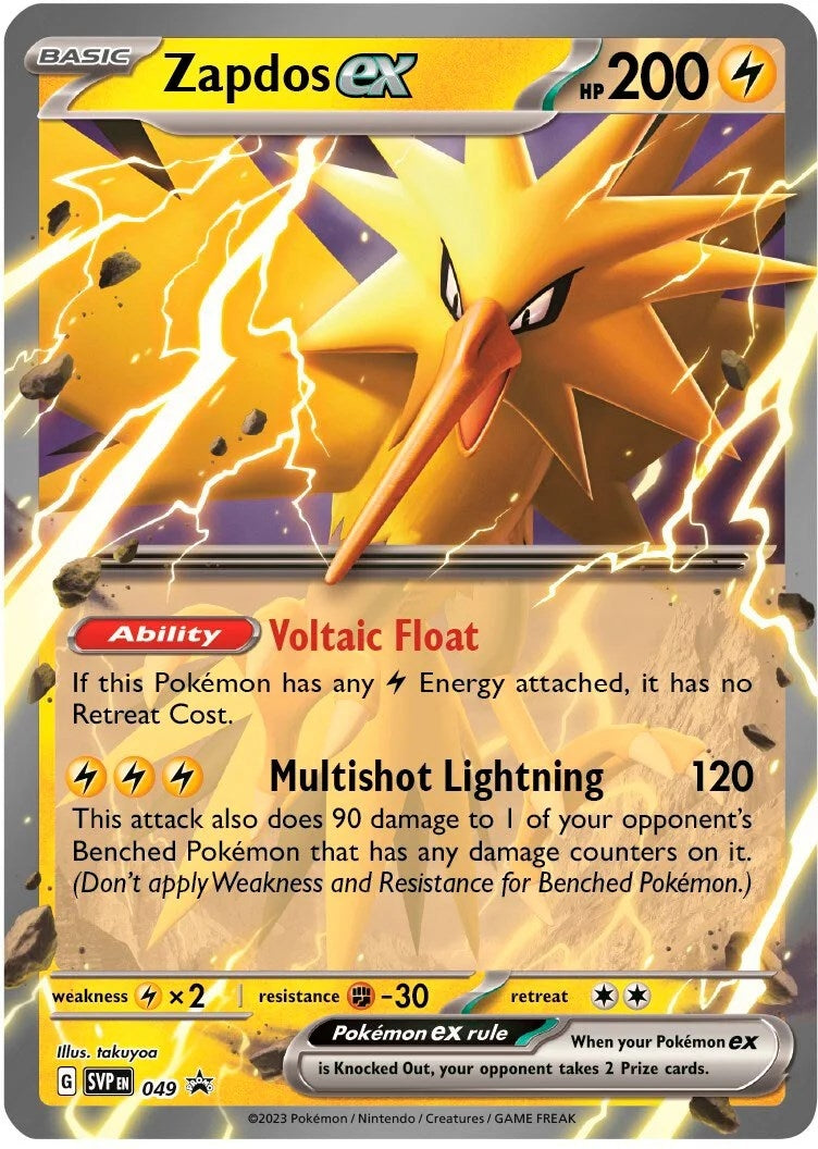 Image for Zapdos ex - 049 (049) (SV: Scarlet & Violet Promo Cards) (SVP) - Pokemon