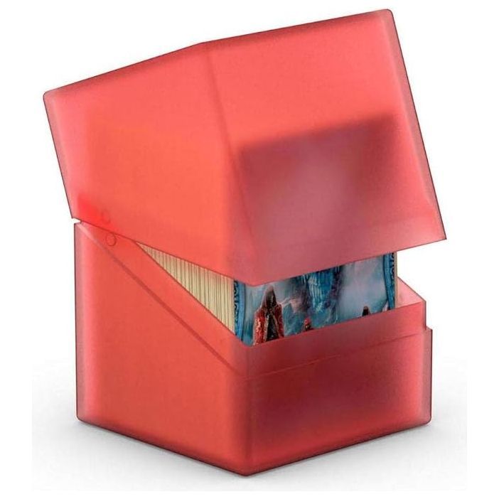 Ultimate Guard Boulder Deck Case 100+ Standard Size Ruby Deck Box - PokeBox USA