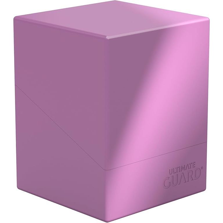Ultimate Guard Boulder Deck Case 100+ Standard Size Solid Lavender Deck Box - PokeBox USA
