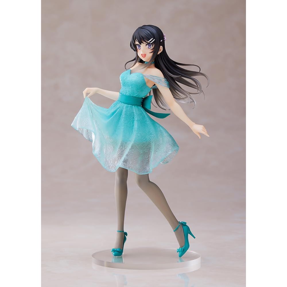 Taito: Rascal Does Not Dream of Bunny Girl Mai Sakurajima (Clear Dress Ver.) Coreful Figure - PokeBox USA
