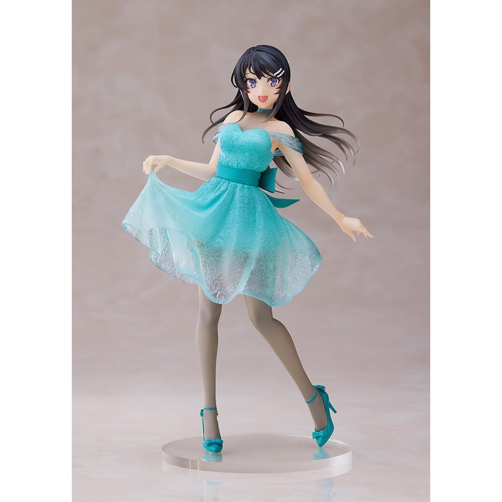 Taito: Rascal Does Not Dream of Bunny Girl Mai Sakurajima (Clear Dress Ver.) Coreful Figure - PokeBox USA