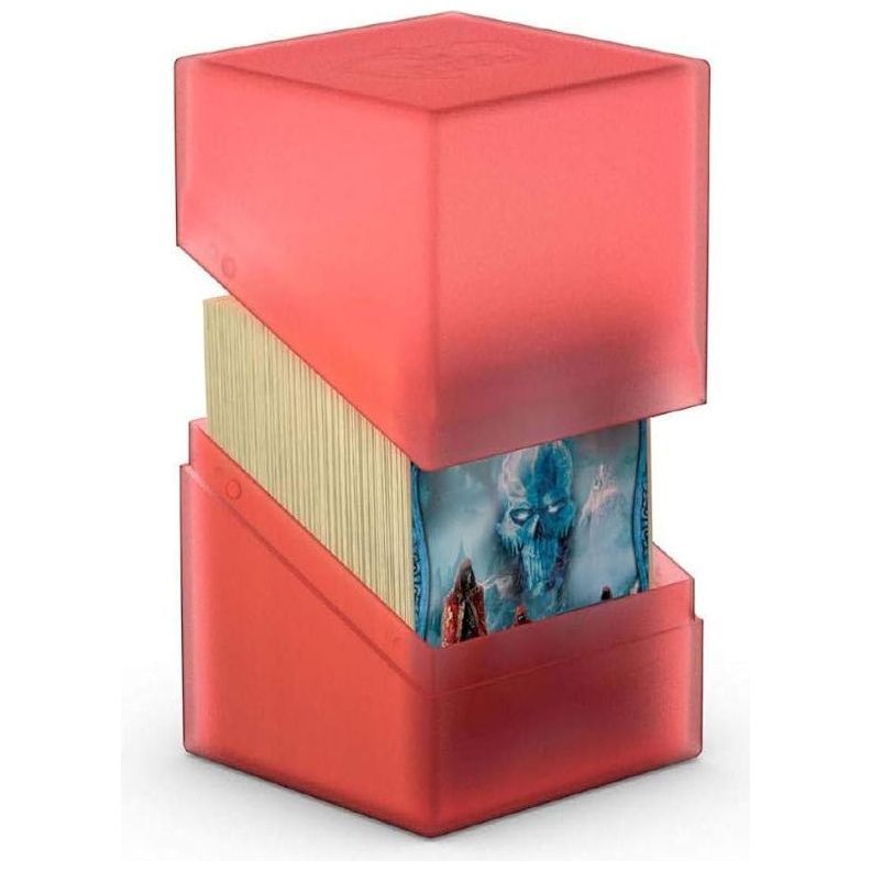 Ultimate Guard Boulder Deck Case 100+ Standard Size Ruby Deck Box - PokeBox USA