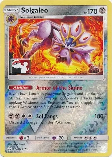 Image for Solgaleo (142/236) (League & Championship Cards) (PR) - Pokemon