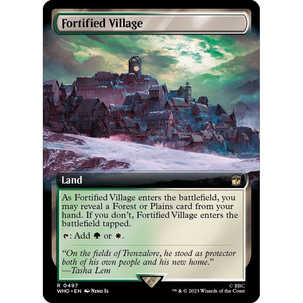 Fortified Village (Extended Art) (497) (Universes Beyond: Doctor Who) - PokeBox USA