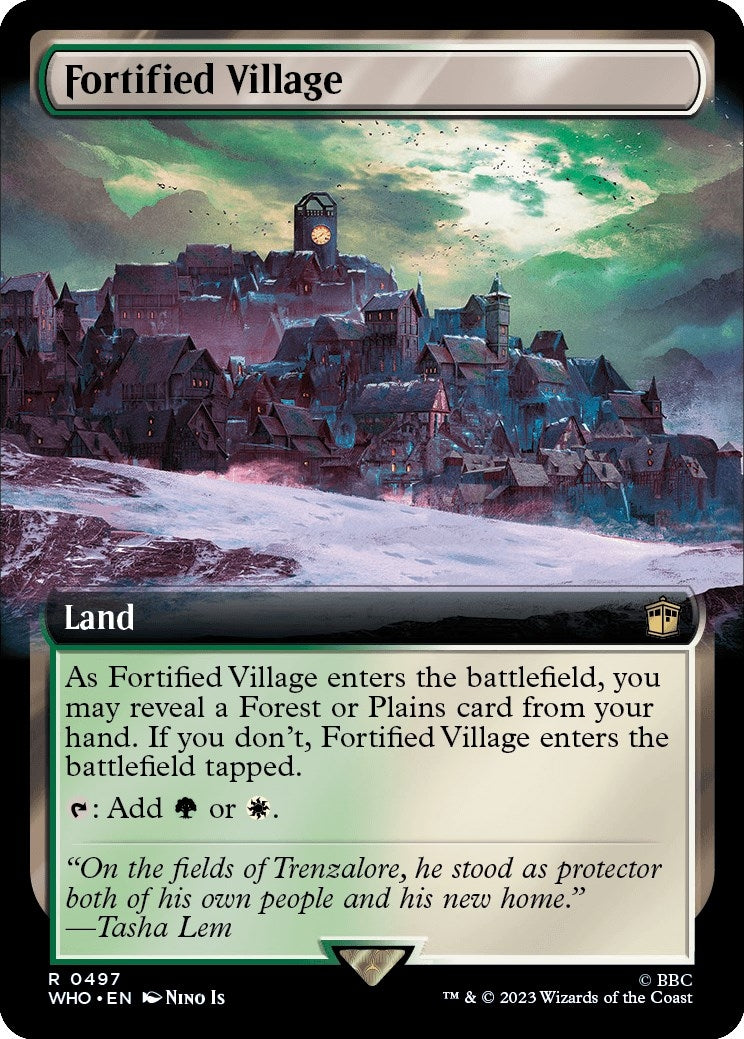 Fortified Village (Extended Art) (497) (Universes Beyond: Doctor Who) - PokeBox USA