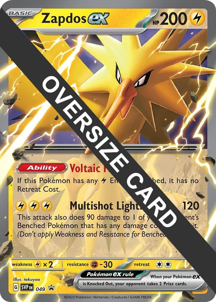 Image for Zapdos ex - 049 (049) (Jumbo Cards) (PR) - Pokemon