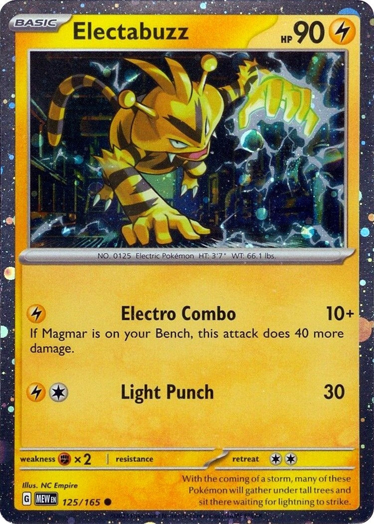Image for Electabuzz - 125/165 (Cosmos Holo) (125/165) (Miscellaneous Cards & Products) (MCAP) - Pokemon