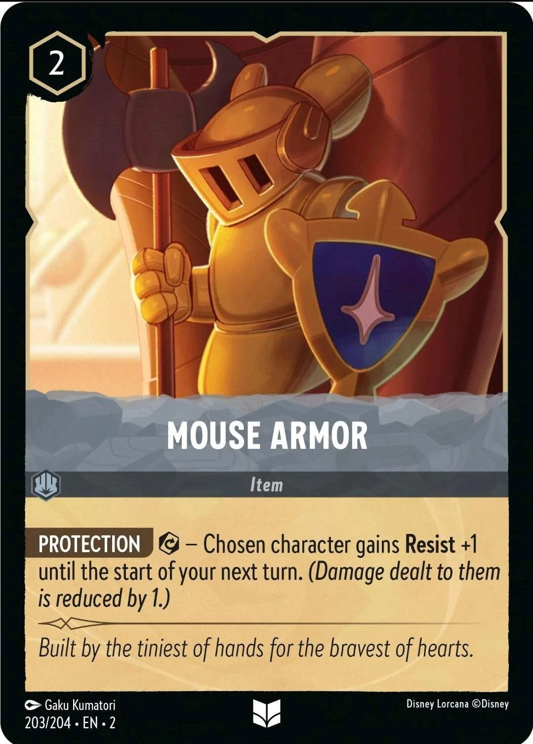 Image for Mouse Armor (203/204) (Rise of the Floodborn) (2) - Disney Lorcana