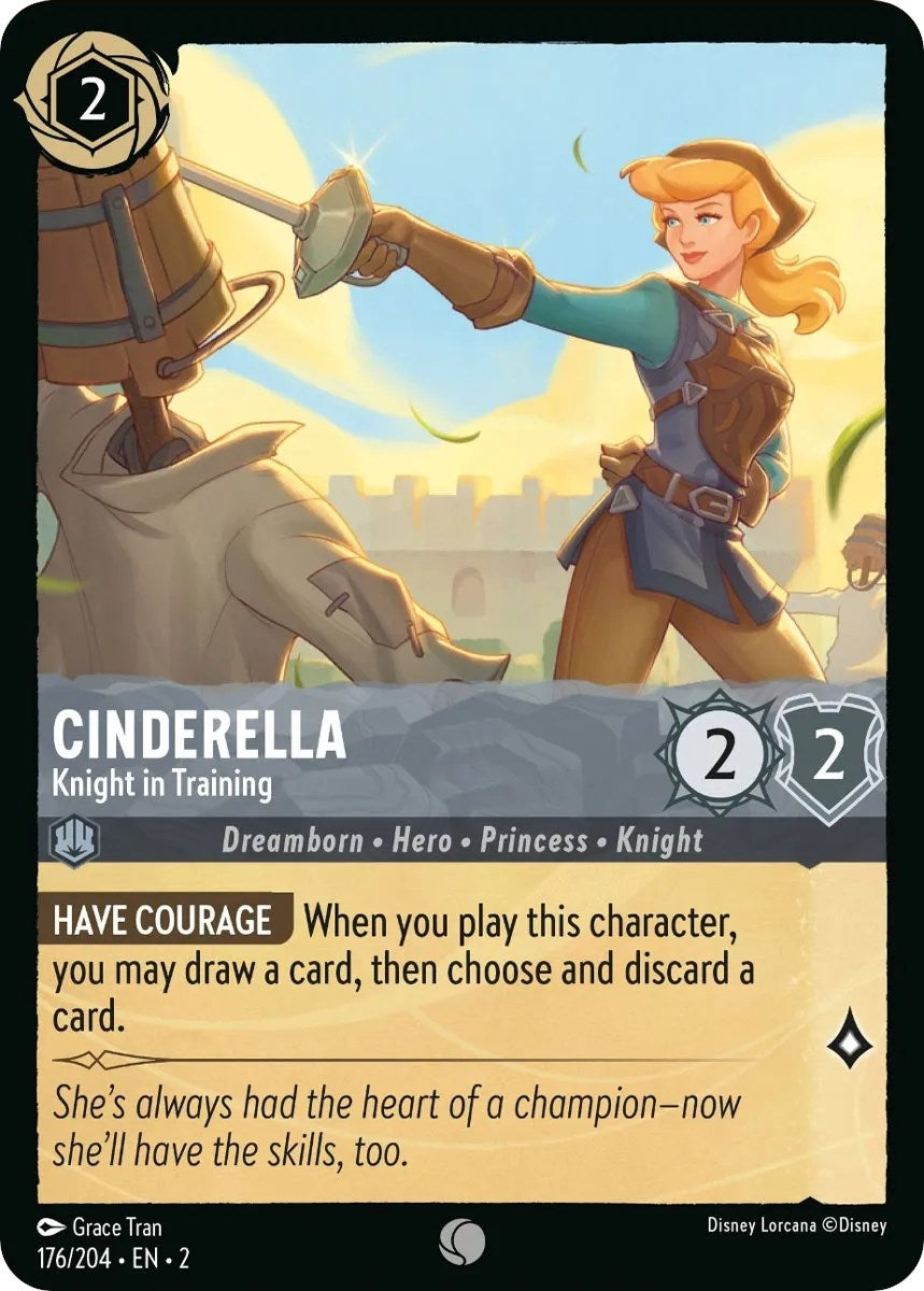 Image for Cinderella - Knight in Training (176/204) (Rise of the Floodborn) (2) - Disney Lorcana