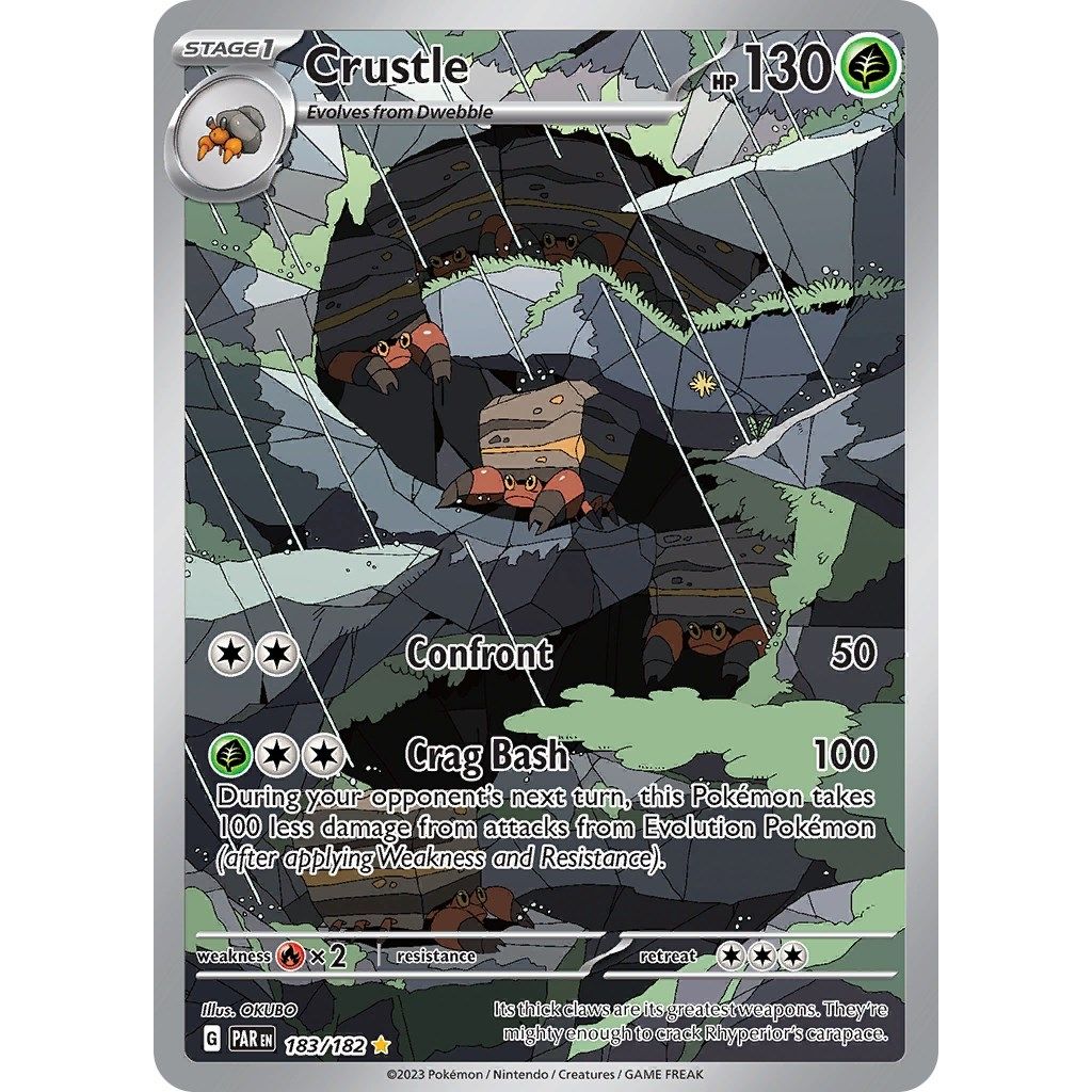 Image for Crustle (183/182) (SV04: Paradox Rift) - Pokemon