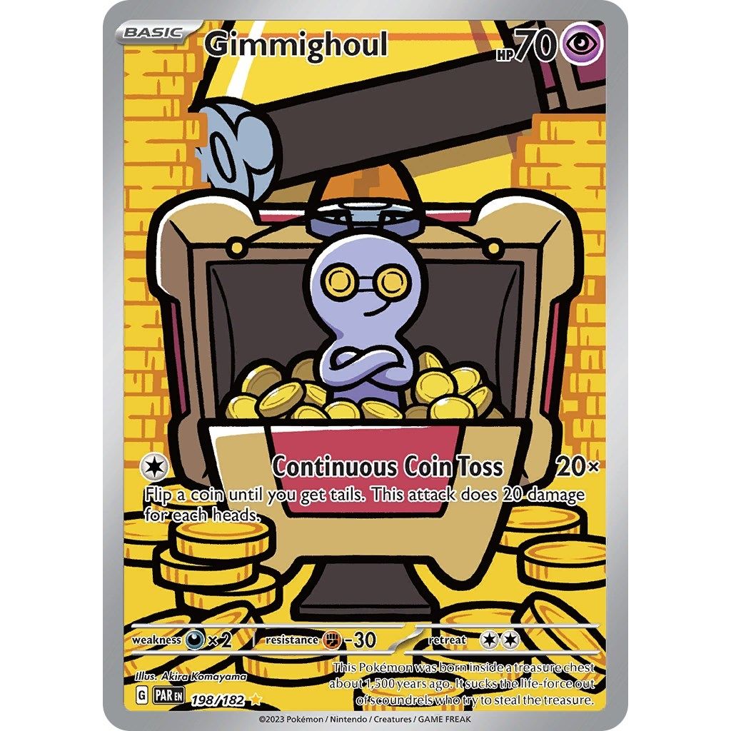 Image for Gimmighoul (198/182) (SV04: Paradox Rift) - Pokemon