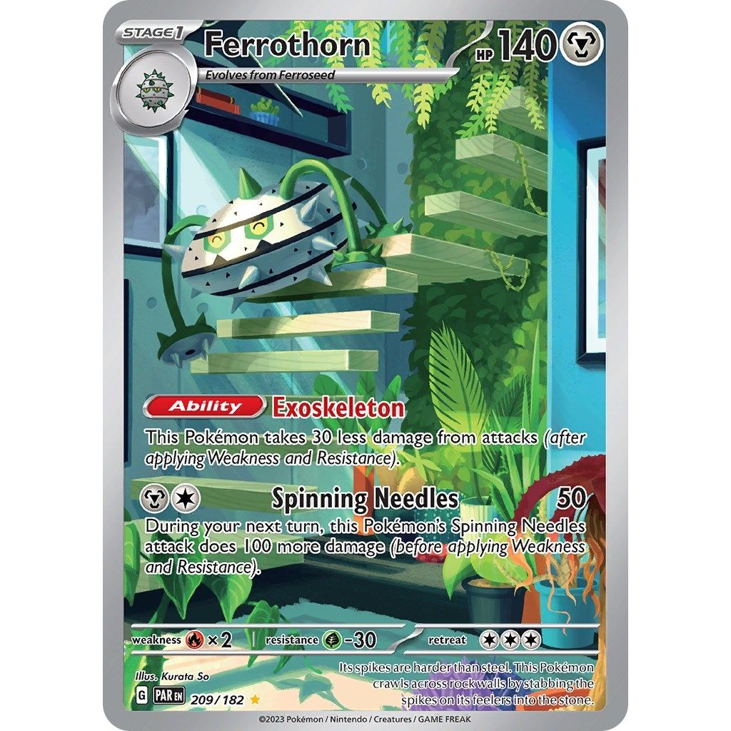 Image for Ferrothorn (209/182) (SV04: Paradox Rift) - Pokemon