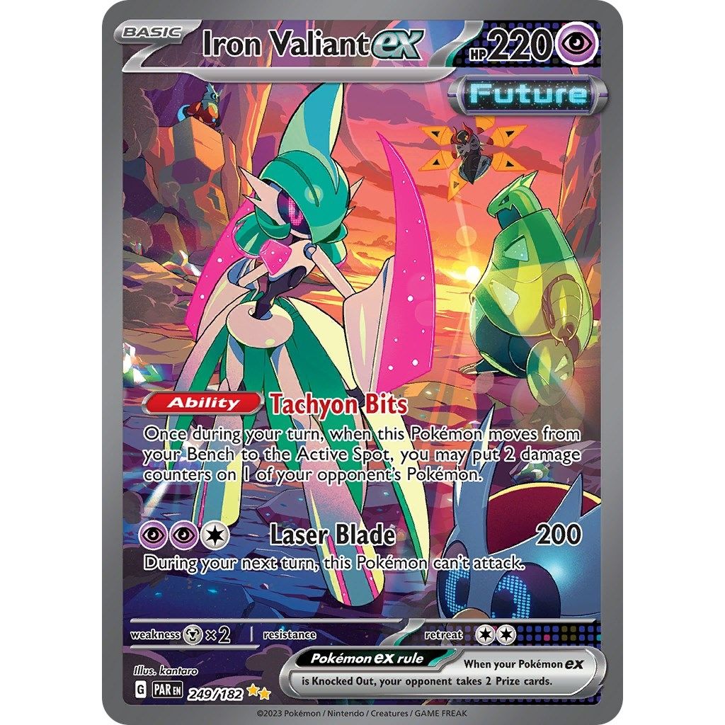 Iron Valiant ex (249/182) (SV04: Paradox Rift) - PokeBox USA