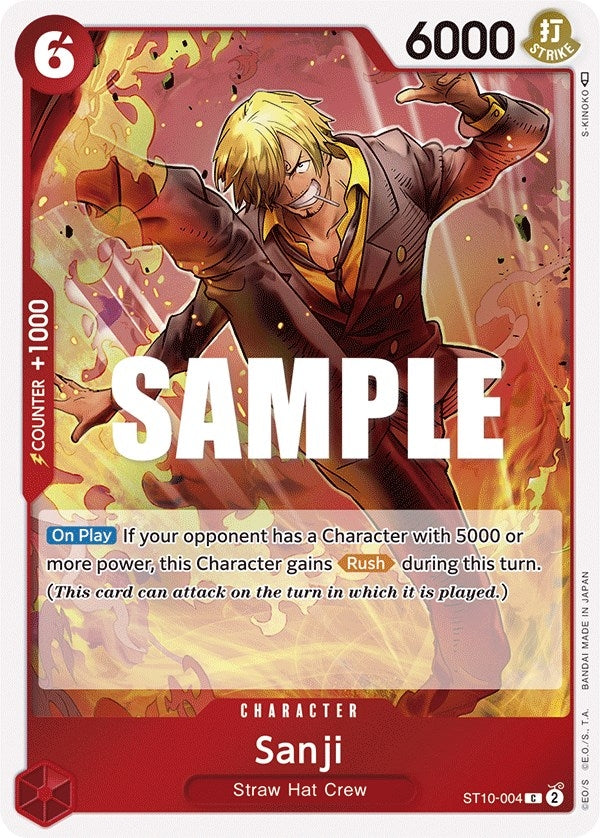 Image for Sanji (ST10-004) (Ultra Deck: The Three Captains) (ST-10) - One Piece Card Game