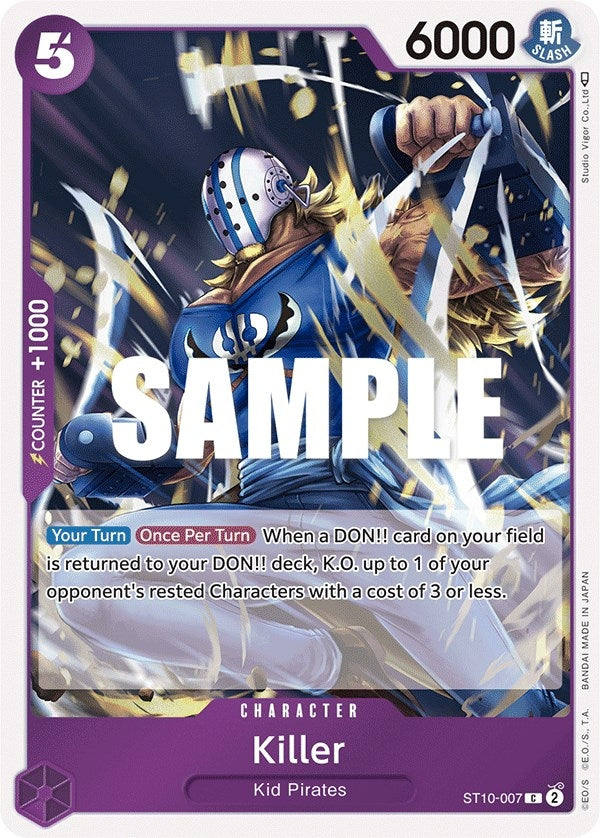 Image for Killer (ST10-007) (Ultra Deck: The Three Captains) (ST-10) - One Piece Card Game