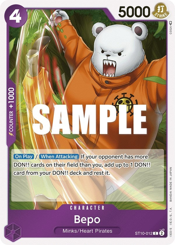 Image for Bepo (ST10-012) (Ultra Deck: The Three Captains) (ST-10) - One Piece Card Game