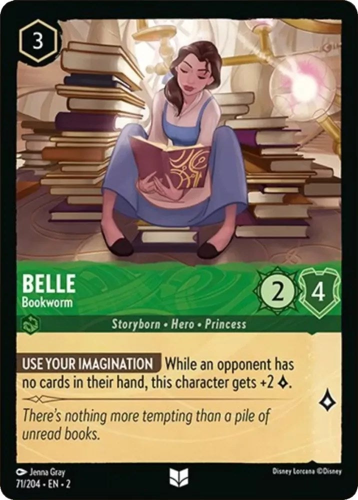 Image for Belle - Bookworm (71/204) (Rise of the Floodborn) (2) - Disney Lorcana