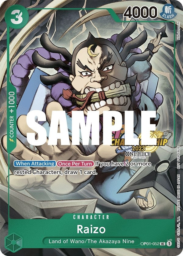 Image for Raizo (CS 2023 Event Pack) (OP01-052) (One Piece Promotion Cards) (OP-PR) - One Piece Card Game