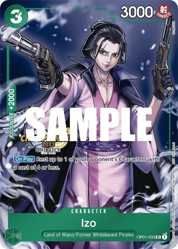 Image for Izo (CS 2023 Celebration Pack) (OP01-033) (One Piece Promotion Cards) (OP-PR) - One Piece Card Game