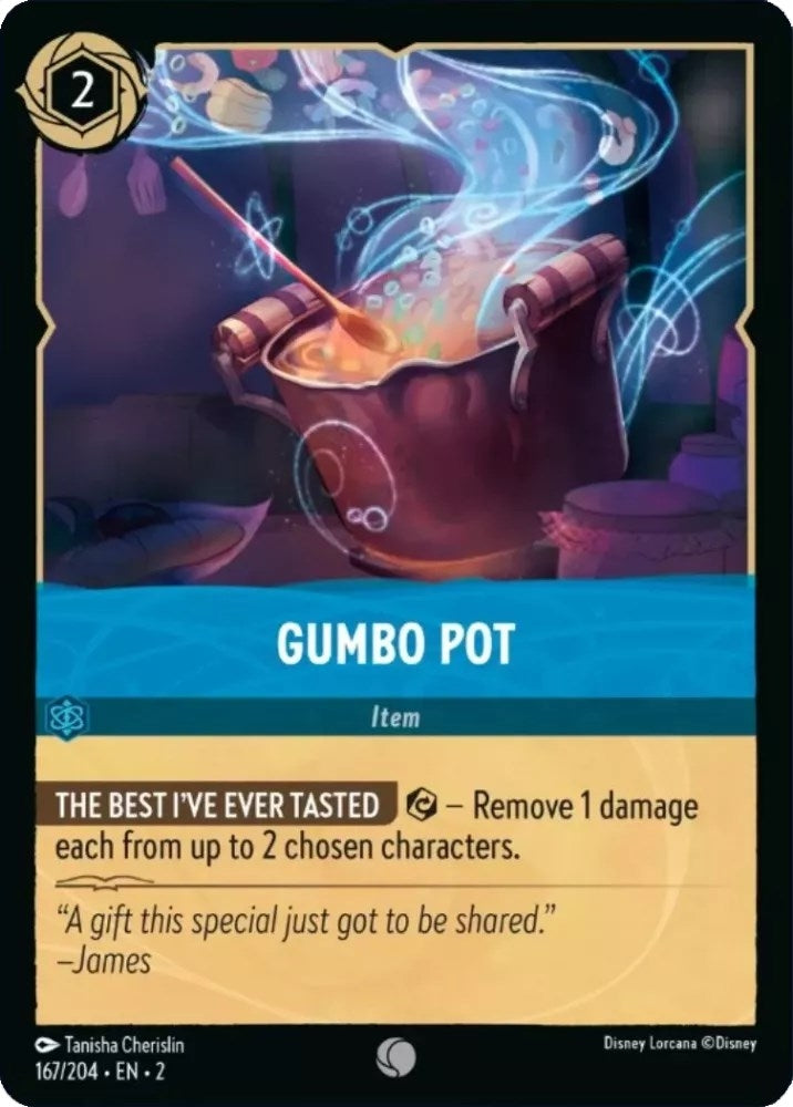 Image for Gumbo Pot (167/204) (Rise of the Floodborn) (2) - Disney Lorcana